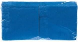 ONN+ מפיות נייר משקאות כחולות, 100 סמק. דו-רובדי | 5 אינץ 'x 5 אינץ'